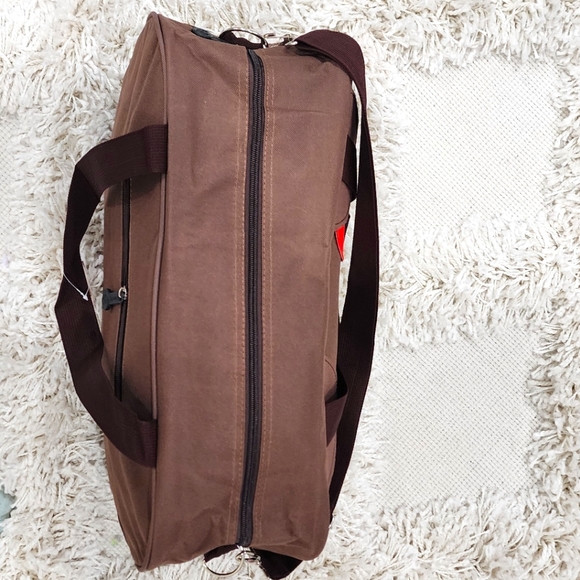 🆕️ Brown Hello Kitty Duffle/ Weekender Bag - Picture 6 of 9